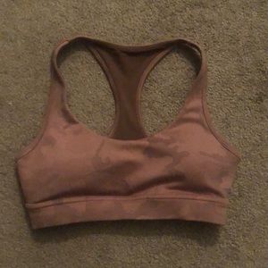 the ann racerback sports bra - coral sands